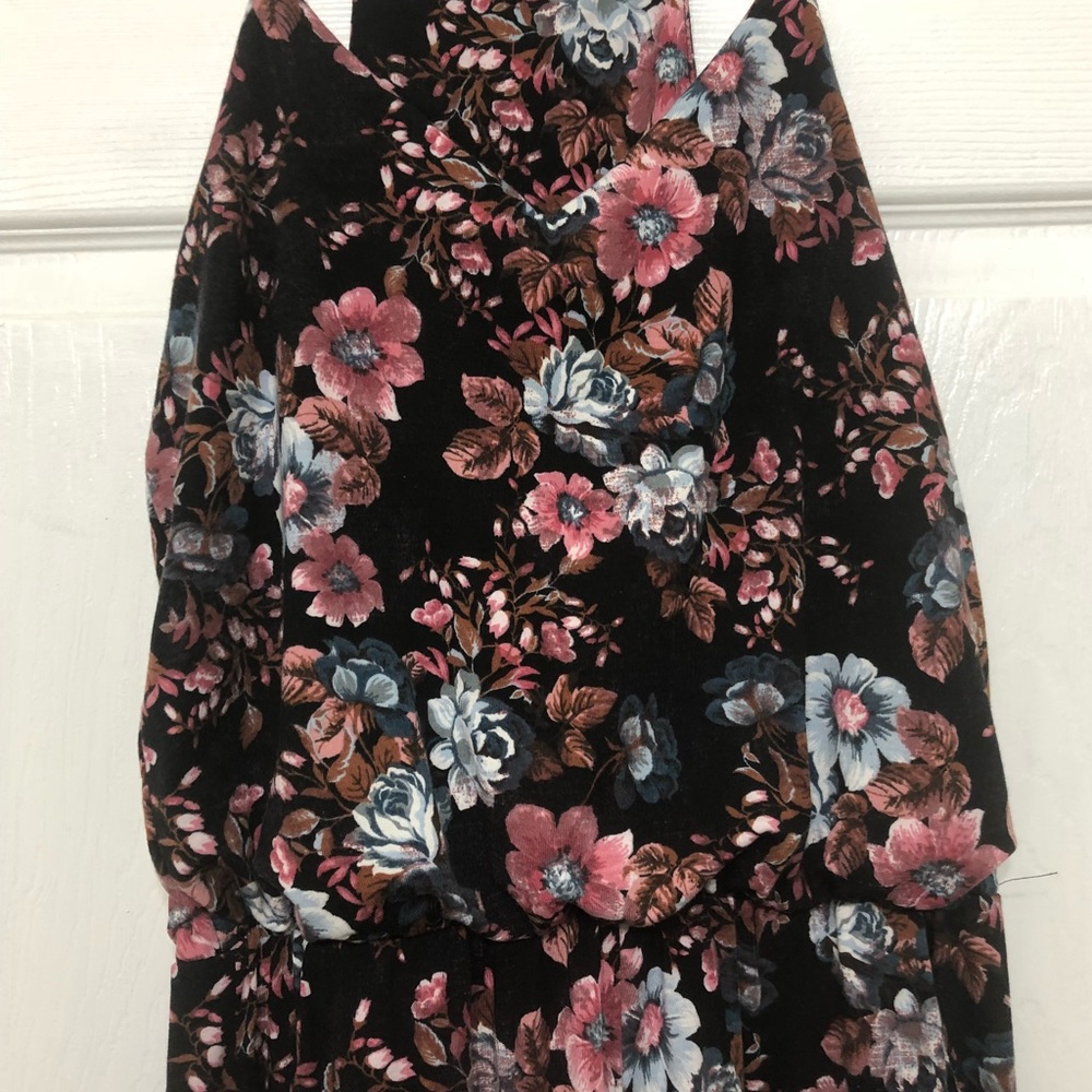 Knit jumspuit with floral print - Picture 8 of 8